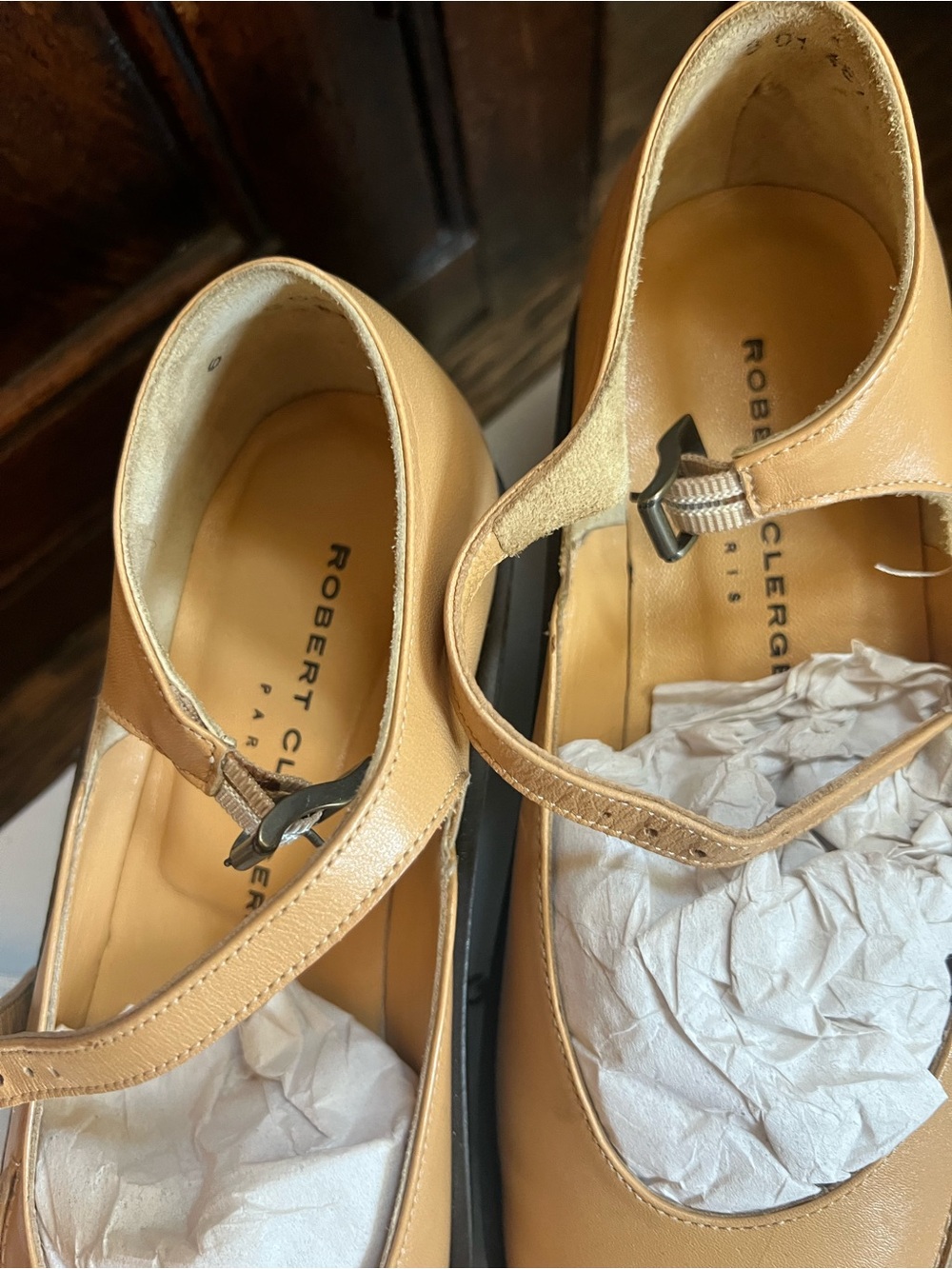New.Rare. Robert Clergerie Leather Mary Jane Flats with Strap • 6 - Picture 3 of 9